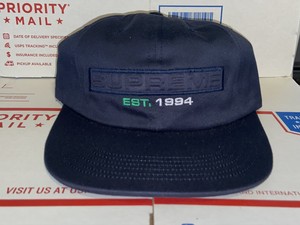 navy blue supreme hat