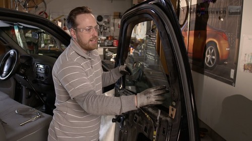 Subaru Legacy Sedan Wagon : 1990, 1991, 1992, 1993, 1994, Right Front Door Glass - Picture 5 of 6
