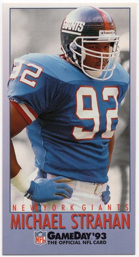 Michael Strahan #374 1993 Fleer Gameday card