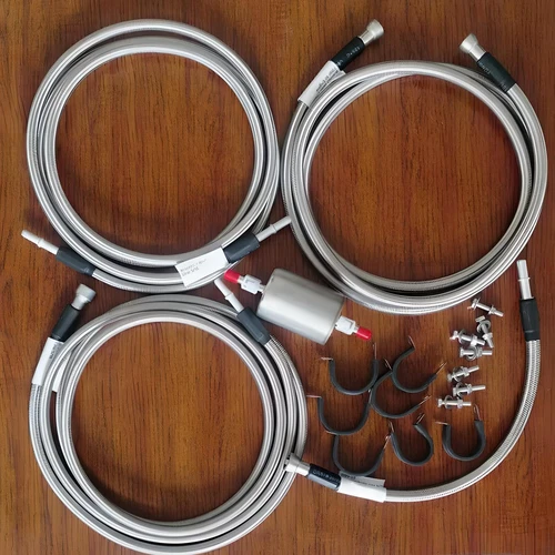 For Silverado Sierra V8 99-03 Stainless Steel SS Braided Fuel Line Quick Fix Kit - Bild 15 von 15