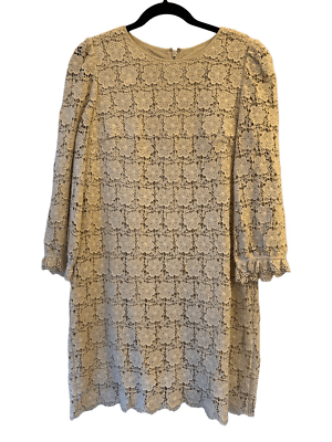 eliza j crochet dress Eliza J Teal Green Crochet High Neck Lace