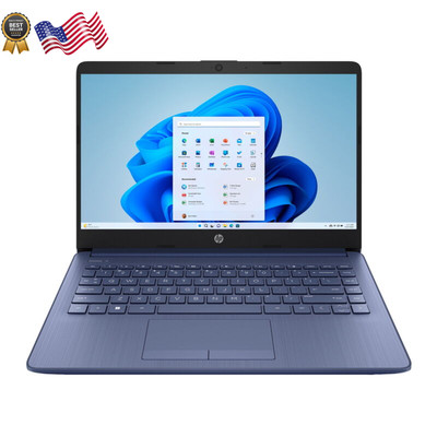 HP Stream 14 Inch Windows Laptop Intel Processor N4120 4GB RAM 64GB Emmc Blue 