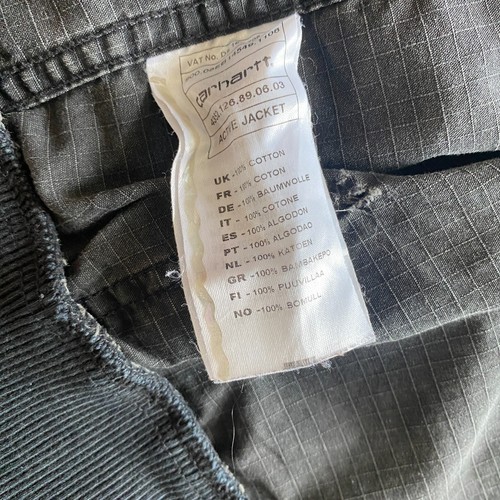 Chaqueta Carhartt Active Ripstop sin forro - Gris Negro - Grande - Imagen 14 de 14