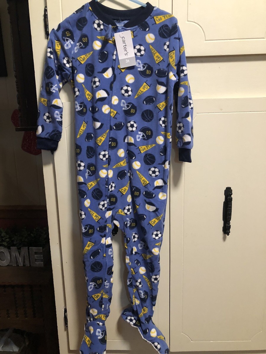 Toddler Boys Fleece 3t Pajamas Carter's Baby Toddler Boys' “Sports