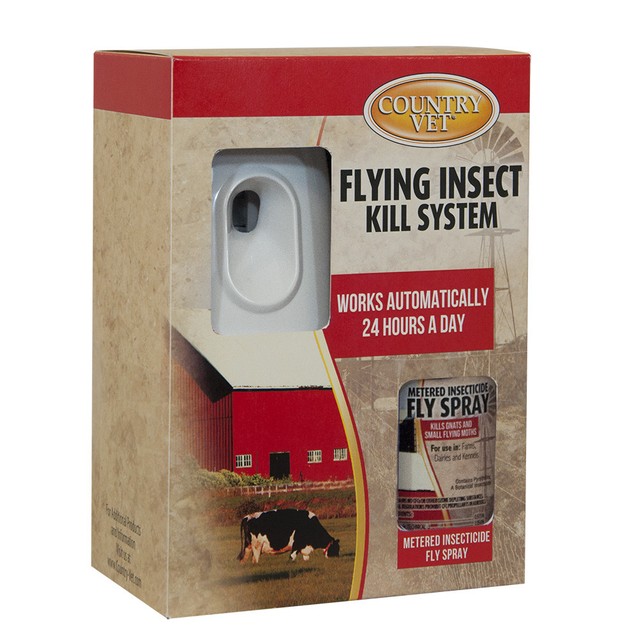 Country Vet Flying Insect Control Kit w/ 1 Dispenser & 1 Metered Fly