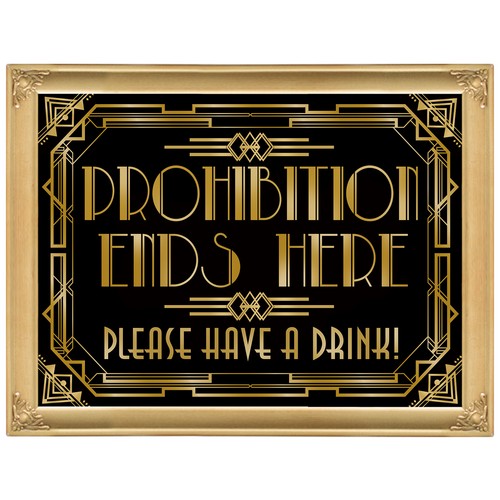 Roaring 20's Poster Photo Booth Props Sign A3 16x12inch - Picture 16 of 25