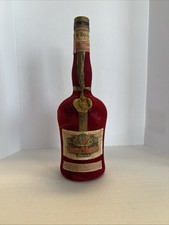 VINTAGE CHERRY MARNIER RED VELVET EMPTY BOTTLE