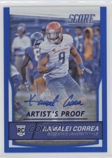 2016 Score Rookies Jumbo Artist's Proof Signatures 41/50 Kamalei Correa Auto 0b2