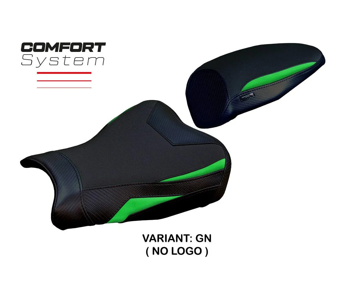 Seat cover Muzy Comfort S Green Tpz compatible KAWASAKI NINJA ZX 4 RR 2023 2026