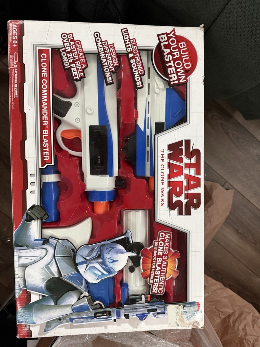 Star Wars Clone Commander Blaster Toy Dart Gun Set Build Your Own