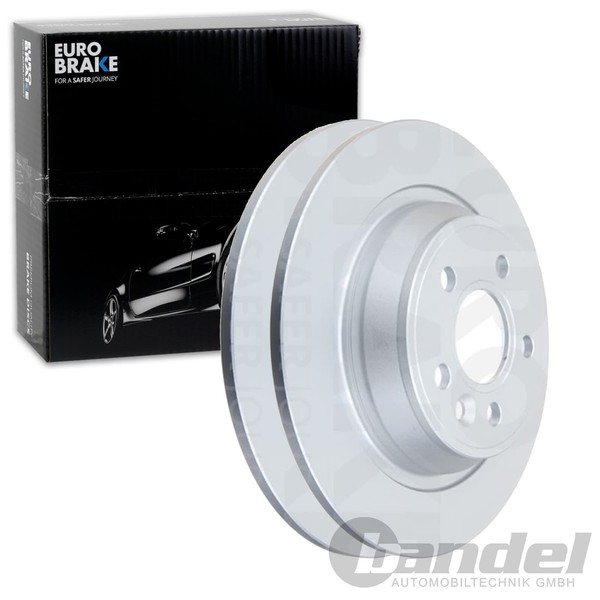 2X Eurobrake Bremsscheiben 302Mm Voll Hinten Passend FÜR Ford Focus Galaxy Kuga-image