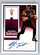 2016 Panini Contenders Draft Picks #143 D.J. Foster Auto RC Rookie Blue