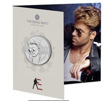 George Michael 2024 UK £5 Brilliant Uncirculated Coin. Sealed Royal Mint. CP4 - Available on eBay