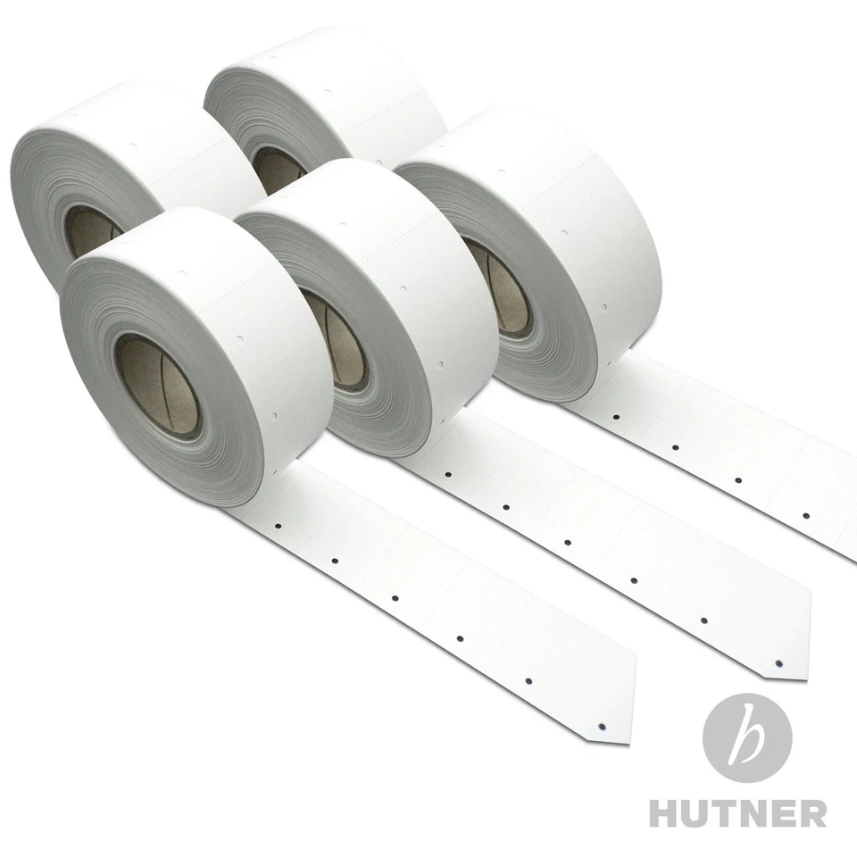HUTNER 5.000 Kartonetiketten Etiketten für Etikettierpistole