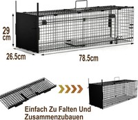 Rattenfalle Lebendfalle 78X26X29Cm Marderfalle Fuchsfalle Tierfalle FüR Garten
