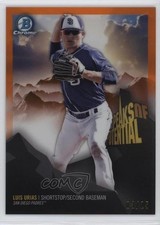 2018 Bowman Chrome Peaks of Potential Orange Refractor 3/25 Luis Urias gh4