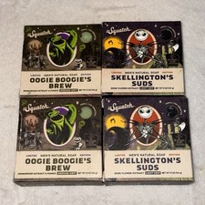 4 Pack Dr. Squatch Limited Ed Soap 2x Skellington  s Suds. 2x Oogie Boogie  s Brew