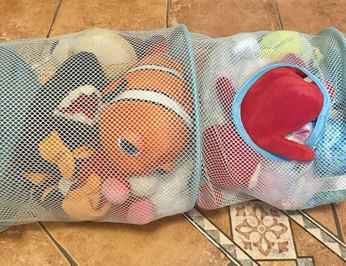 Porta peluche/giocattoli verticale in tessuto per cameretta bambini con peluches - Foto 5 di 6