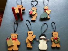 Christmas Bear Ornaments Set Of 6