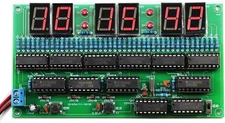 DIY Electronic Clock kit 6 bit Digital Circuit Clock Soldering kit Skill Contest