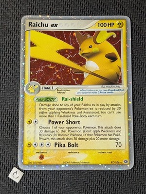 Raichu ex 97/106 - ex Emerald Ultra Rare Holo Pokemon TCG HP