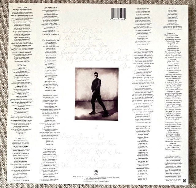 Sting 'THE SOUL CAGES' LP (1988) NM/NM (US press) - Image 2 of 4
