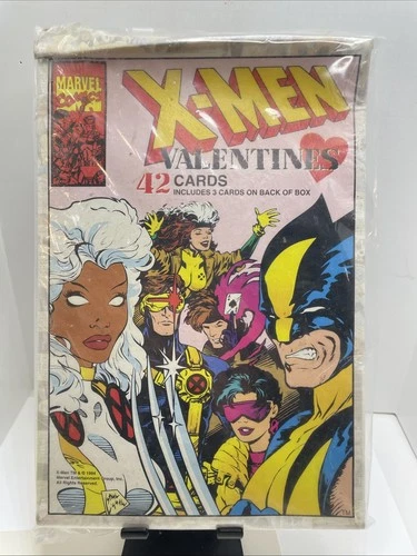 SEALED VINTAGE 1994 X-MEN MARVEL COMIC VALENTINES DAY CARDS ~ BOX OF 42