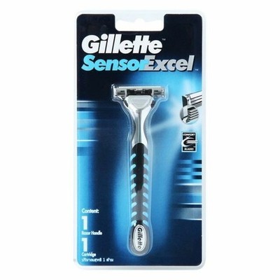 Gillette Sensor Excel Razor Handle Twin Blade Manual  x 2 set