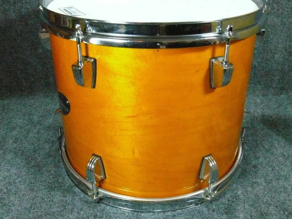 Tambor Ludwig Rocker Elite 12x10 Tom grano ámbar 6 orejetas montaje en rack Taiwán Foto 4 de 4