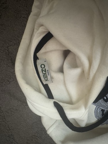 Kenzo Men's White Logo Hoodie - Picture 2 of 2