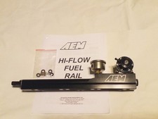 B Series Fuel System Aem Rail Black Regulator For Honda Acura B16 B18 B20