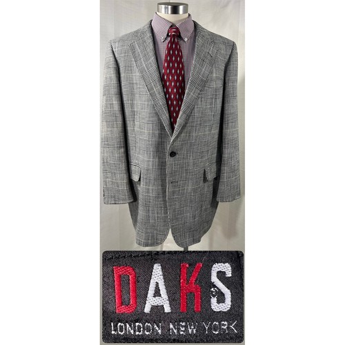 Daks, Vintage DAKS London New York Glen Plaid Blazer Mens USA Made No Size Tag