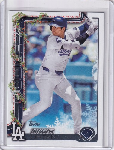 2025 Topps Holiday #H200 Shohei Ohtani Green Holiday Plaid