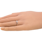ESTATE VINTAGE SOLID 14K YELLOW & WHITE GOLD NATURAL DIAMOND RING SIZE 6.5 #8002 — photo 4