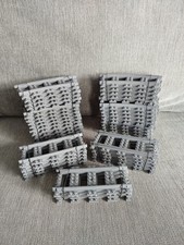 43 PIECE genuine lego TRAIN TRACK GREY city railway CURVE STRAIGHT bundle lot