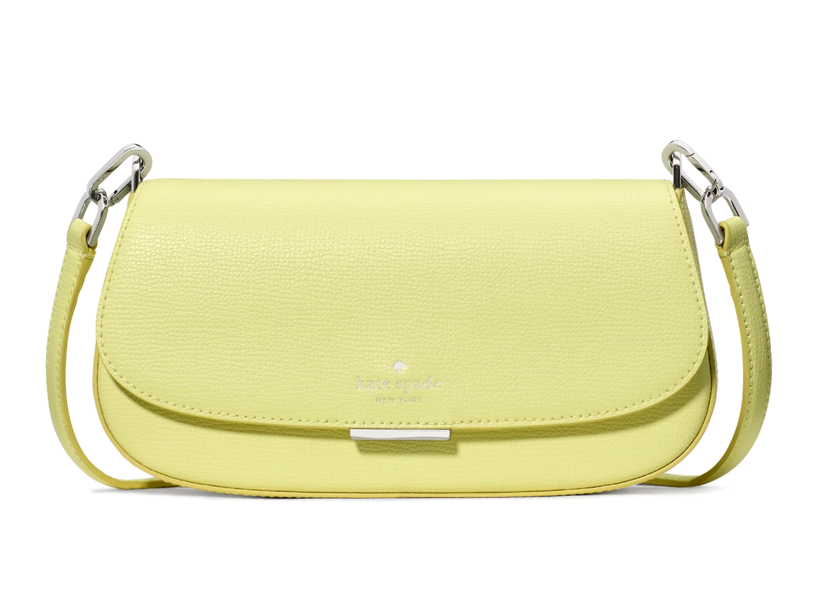 New Kate Spade Quinn Mini Crossbody Bag Grain Leather Tennis Ball