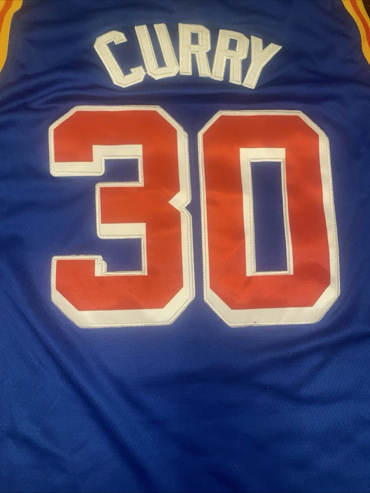 Warriors Med Curry Throwback para hombre Foto 2 de 2