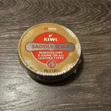 Kiwi Saddle Soap 3 1/8 oz Leather Cleaner Preserver All Colors DRIED NEEDS WATER