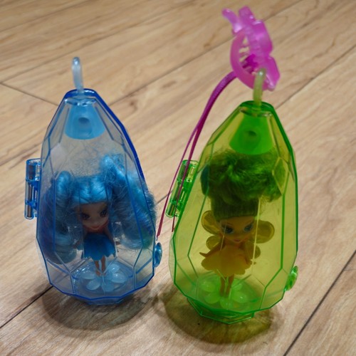 Mattel Barbie Fairytopia Crystal Cottage 2 Mini Fairies Emerald & Sapphire Dolls - Picture 6 of 11