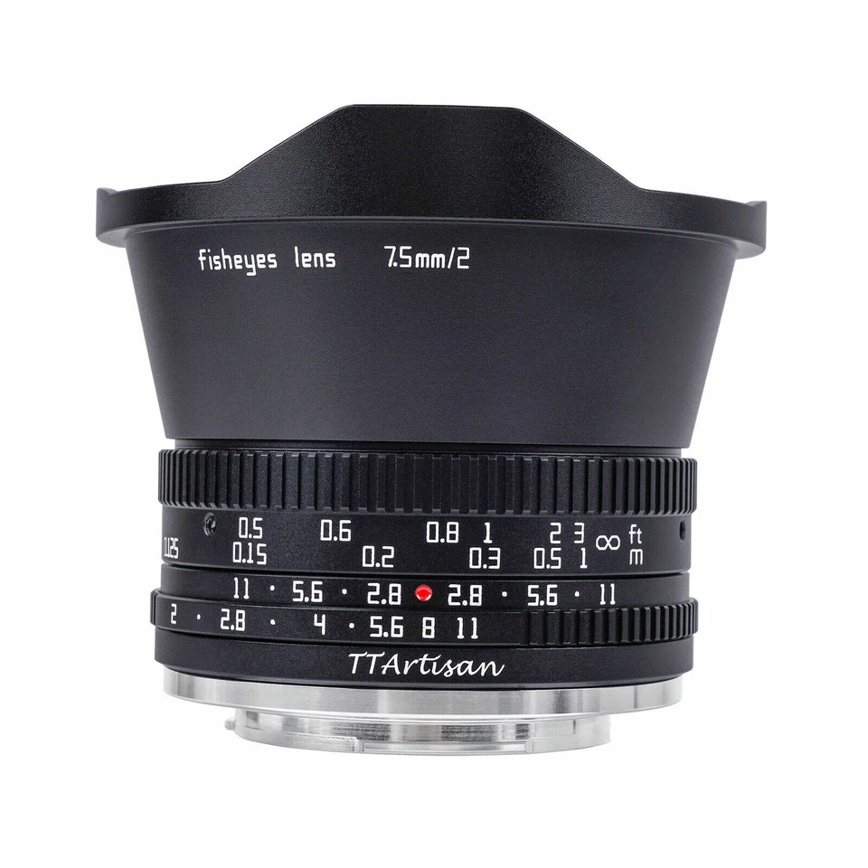 TTartisan 7.5mm F2.0 MF APS-C Fisheye Lens for Sony Fuji Canon Nikon Leica Sigma - Image 3 of 4