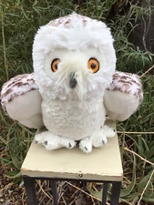 Wild Republic Hedwig Snowy Owl Cuddlekins Soft Animal Plush Toy 12" EUC #10957