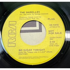 The Shirelles No Sugar Tonight / Strange I Still Love You 45 Soul Promo RCA