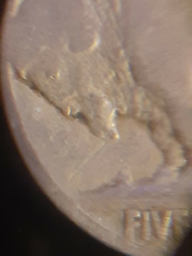 1923 P Buffalo Nickel Die Scrape Feeder Finger Scrapes - Picture 8 of 11