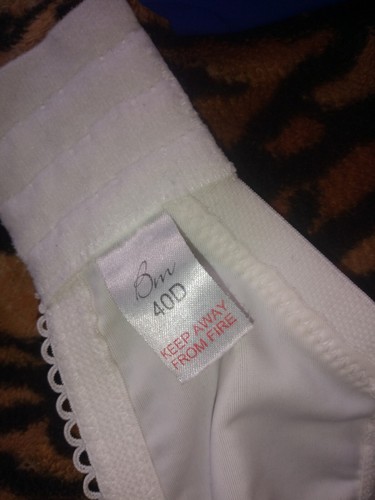SCHÖNER BON MARCHE DAMEN WEISS SPITZE VOLLSCHALEN BH, GRÖSSE 40D, SEHR GUTER ZUSTAND - Bild 8 von 8