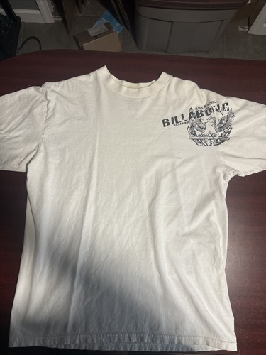 Vintage White Billabong With Black Eagle Large 