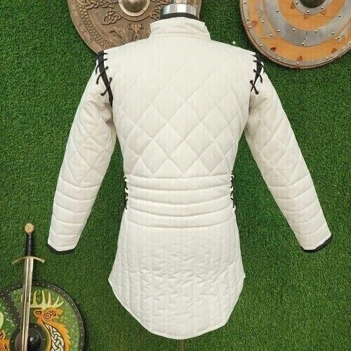 Nuevo Morgause Gambeson Grueso Acolchado Aketón Chaqueta SCA Larp Disfraz con disfraces Foto 2 de 4