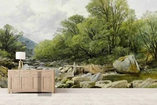 3D Oil Landscape Wallpaper Wall Mural Removable Self-adhesive Sticker 287