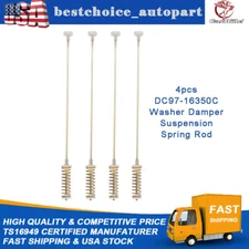4Pcs DC97-16350C Washer Damper Suspension Spring Rod For Samsung WA400PJHDWR
