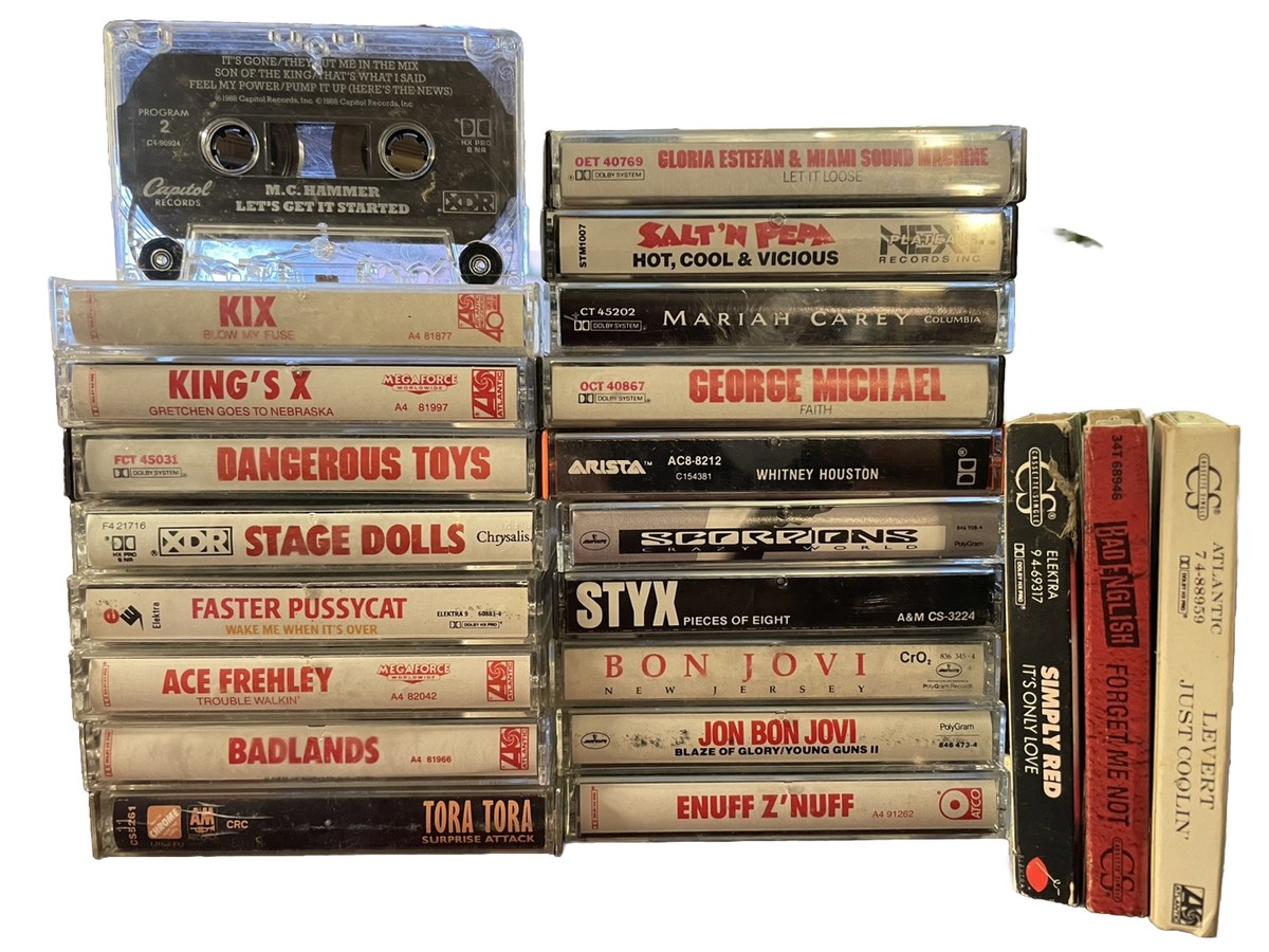 80s 90s 00s バントt まとめ売り　8枚 Lot of 80s & 90s Mostly Rock Cassette Tapes With Some Pop