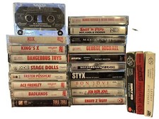 Lot of 80s  90s Mostly Rock Cassette Tapes With Some Pop And R B.